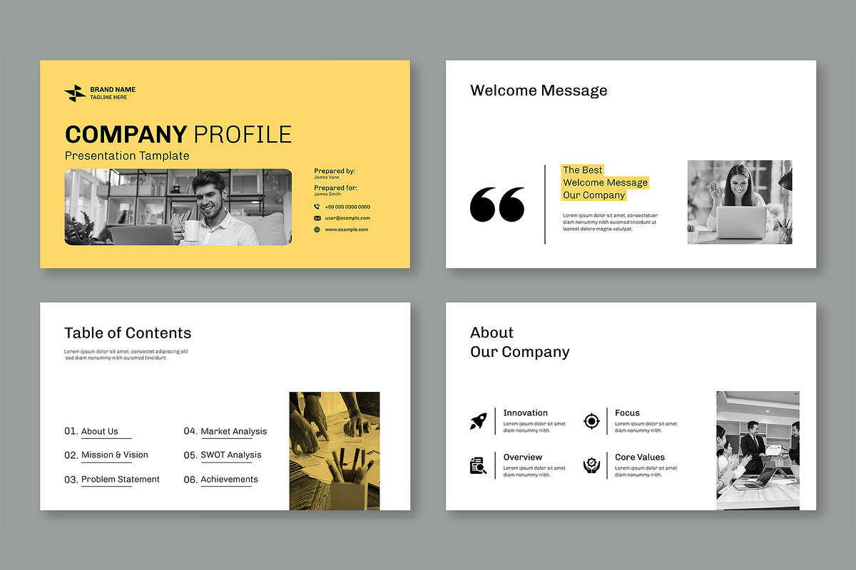 Professional Company Profile, a Presentation Template by Mighty-Slide (Photo 2 of 6)