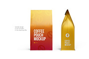 Coffee Pouch front and side view, a Packaging Mockup by easymock (Thumbnail 7 of 8)