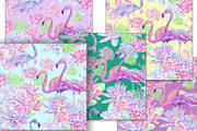 Flamingo Seamless pattern, a Pattern Graphic by Alena Lazareva (Thumbnail 2 of 10)