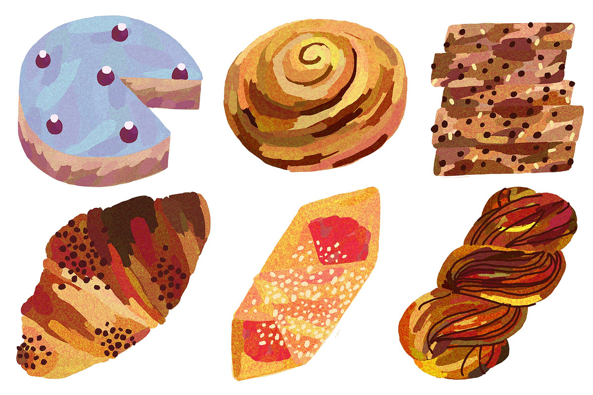 Bakery Products/Dessert Set, a Food Illustration by Anny (Photo 3 of 10)