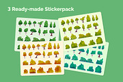Trees and Bushes Illustration, a Graphic by 35lab (Thumbnail 6 of 6)