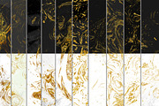 Gold Marbled Digital Paper, a Texture Graphic by Transfuchsian (Thumbnail 2 of 4)