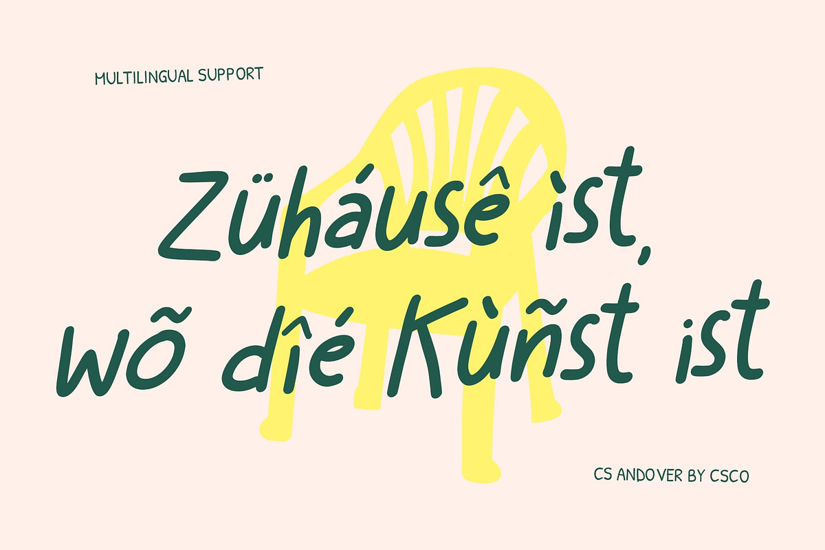 CS Andover–Playful Handwritten Font, a Handwritten Font by Craft Supply Co. (Photo 5 of 8)