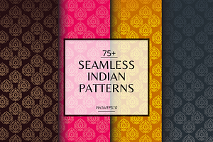 Seamless Indian Patterns Set of 75+