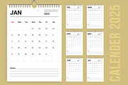 2025 Calender Design Layout Template, a Stationery Template by ContestDesign (Thumbnail 1 of 4)