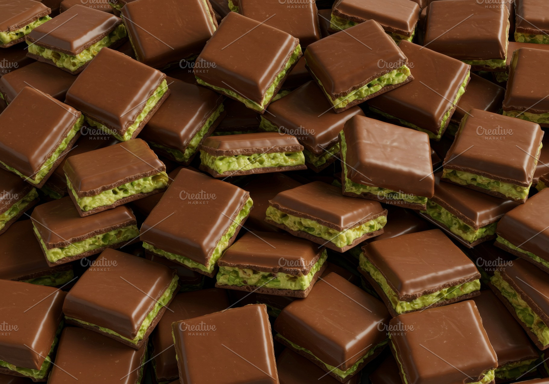 Close-up of chocolate pralines fille, a Food & Drink Photo by professorinc