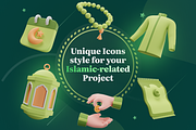 Islamic Ramadan Eid 3D Icon Set, an Object 3D Model by Illustraly Design (Thumbnail 2 of 8)