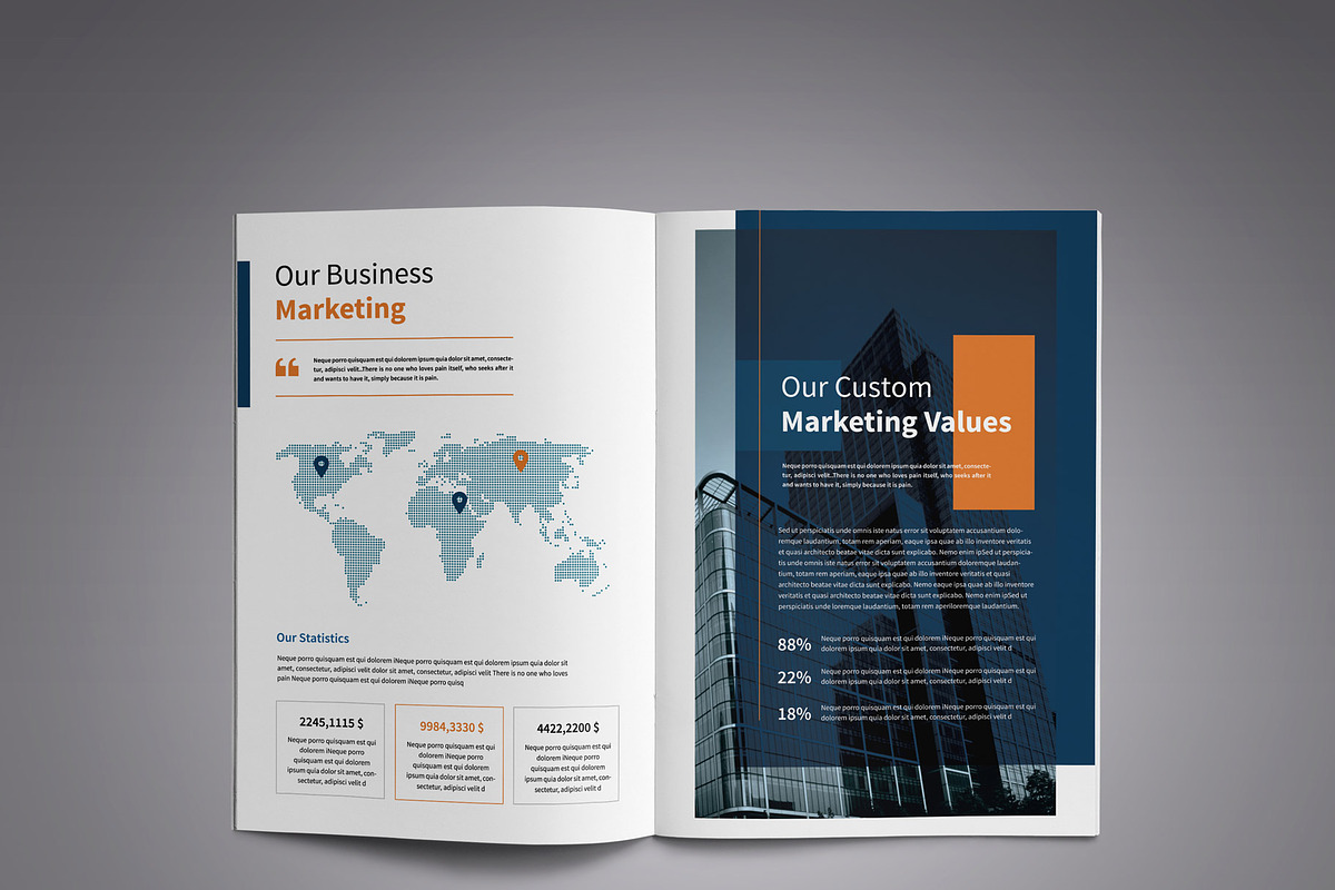 Corporate Business Brochure template, a Brochure Template by New Lines (Photo 7 of 10)