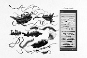 Runny Ink Brushes for Illustrator, a Brush Add-On by Mazheika Store (Thumbnail 2 of 7)