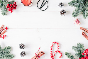 Christmas, New Year composition