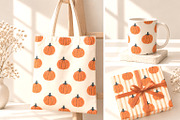 Pumpkin Pattern Collection, a Pattern Graphic by Katie Lisker (Thumbnail 3 of 3)
