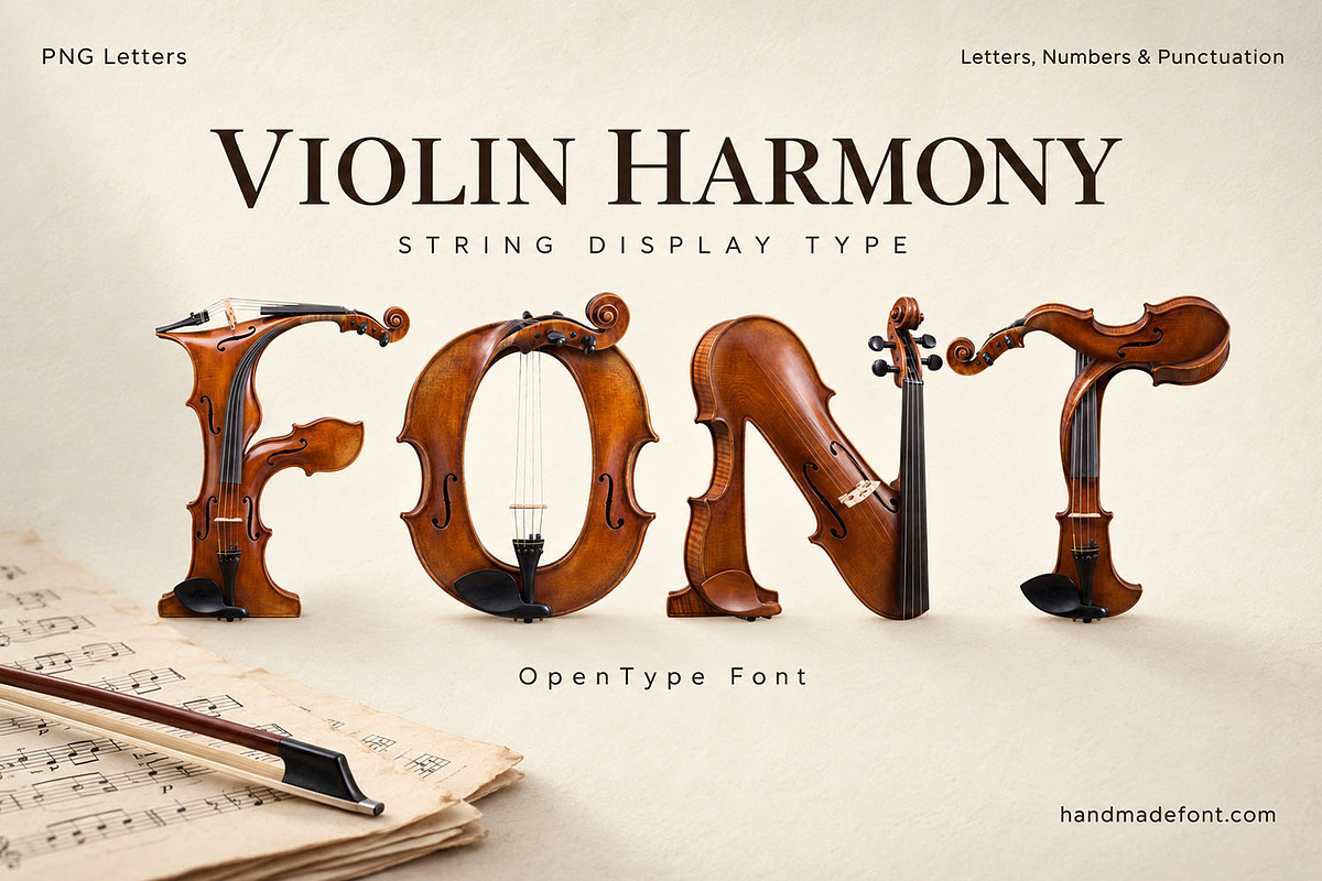 Violin Harmony Font, a Serif Font by Handmadefont (Photo 15 of 15)