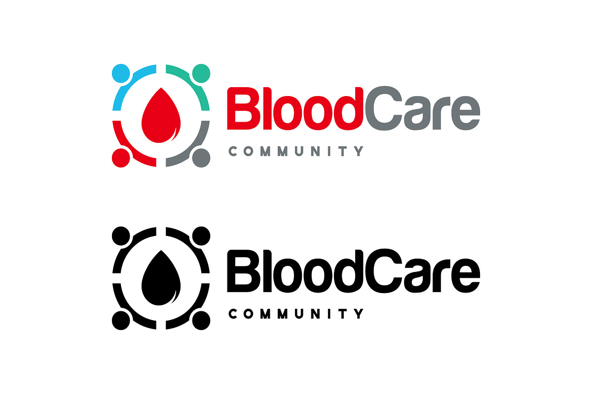 Blood Care Logo design, a Design Template by Lucky Creative (Photo 3 of 4)
