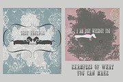 Ink Stained Damask Background Papers, a Texture Graphic by Le Paper Cafe (Thumbnail 3 of 5)