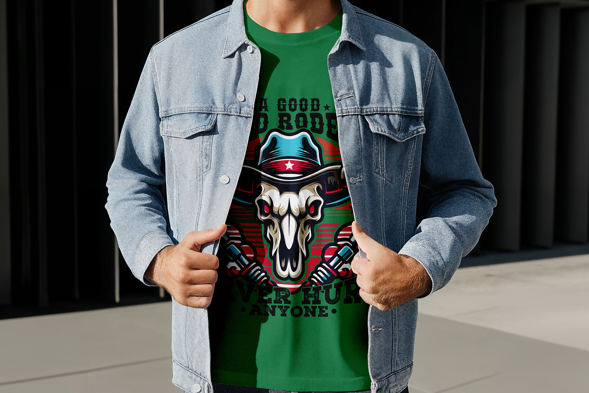 Western Boy Digital T-Shirt Design, a Graphic by Vector Portal (Photo 4 of 8)