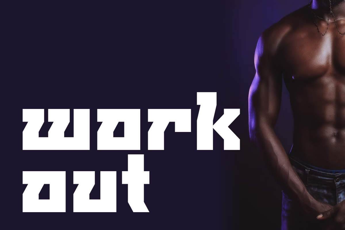 Fugtan Sporty Font, a Sans Serif Font by QR Design Studio (Photo 3 of 8)