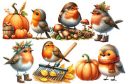 Autumn Robin Bird clipart, an Illustration by Designworld (Thumbnail 4 of 7)