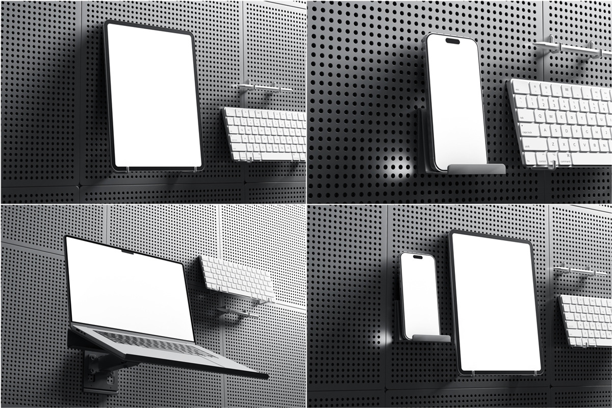 Device Screen Mockup With Pegboard, a Device Mockup by Rizky Audymas (Photo 7 of 7)