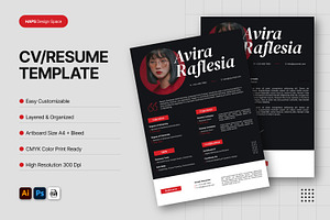 CV Resume Template, a Resume Template by Haps Space