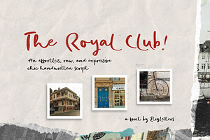 The Royal Club Handwritten Font