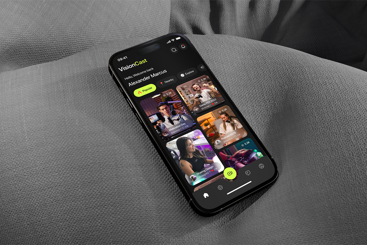 Visioncast - Streaming Platform UI K, a Device Mockup by Odama (Photo 5 of 6)