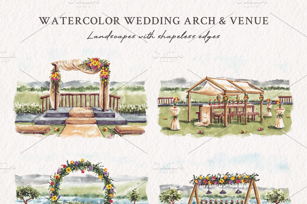 Wedding Arch & Venue, an Object Illustration by Yorda Studio (Photo 2 of 9)
