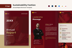 Sustainable Fashion Annual Report, a Brochure Template by twinstd