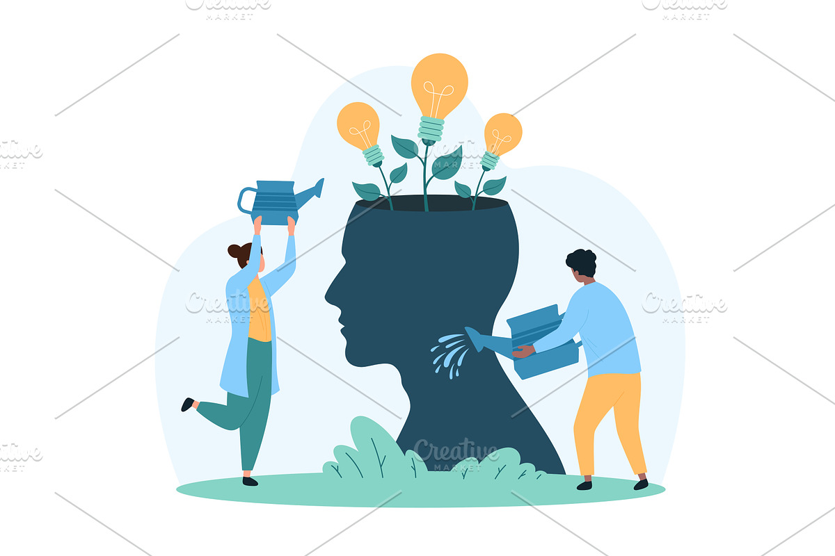 Creative business idea growth, a Person Illustration by Flashvector