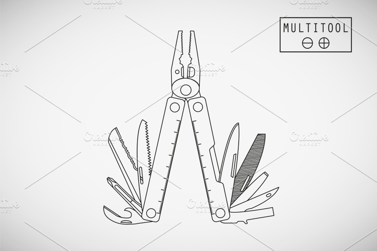 MULTITOOL., an Object Illustration by WINS Doodle shop (Photo 2 of 4)