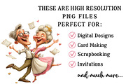 Valentine Grandma & Grandpa Clipart, an Illustration by OK Design (Thumbnail 6 of 6)