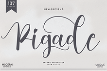 Pigade | handwritten font