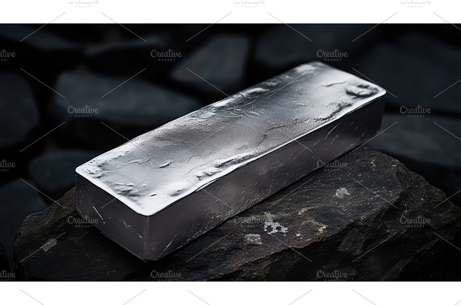 reflection silver ingot ai generated, a Transportation Photo by pikepicture