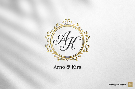 Wedding Monogram AK