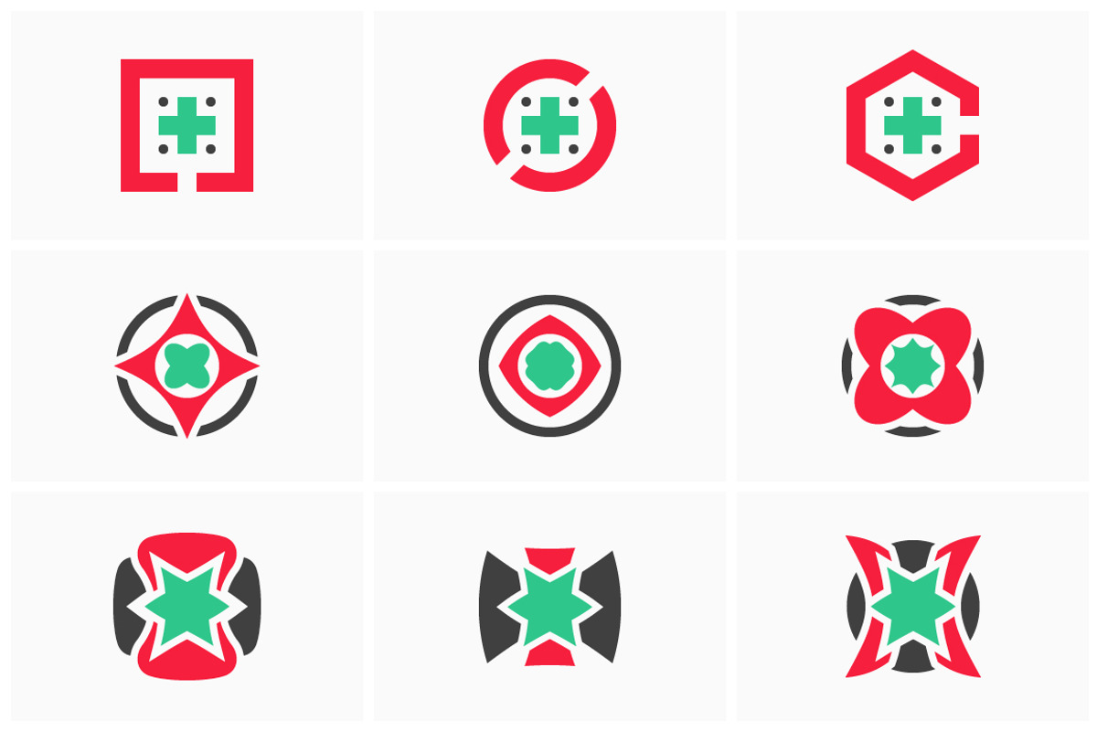 9 Vector Logo Elements - Bundle 04, a Branding & Logo Template by MAOV (Photo 2 of 14)