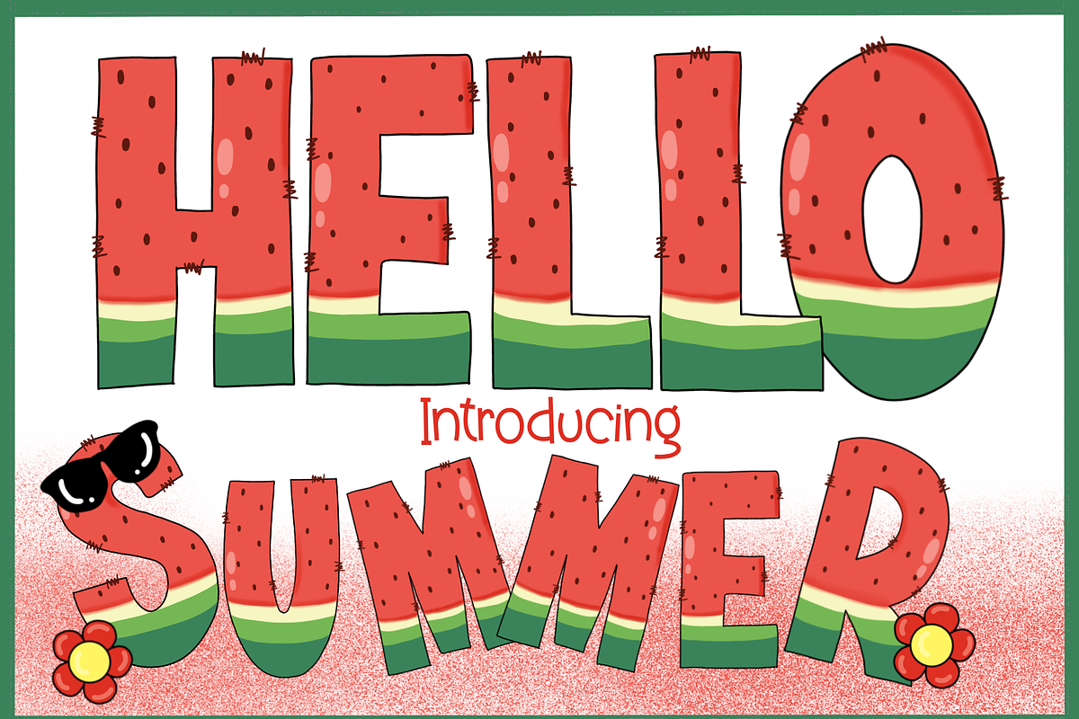 Hello Summer-PNG fonts, a Symbol Font by It me digital art (Photo 1 of 5)