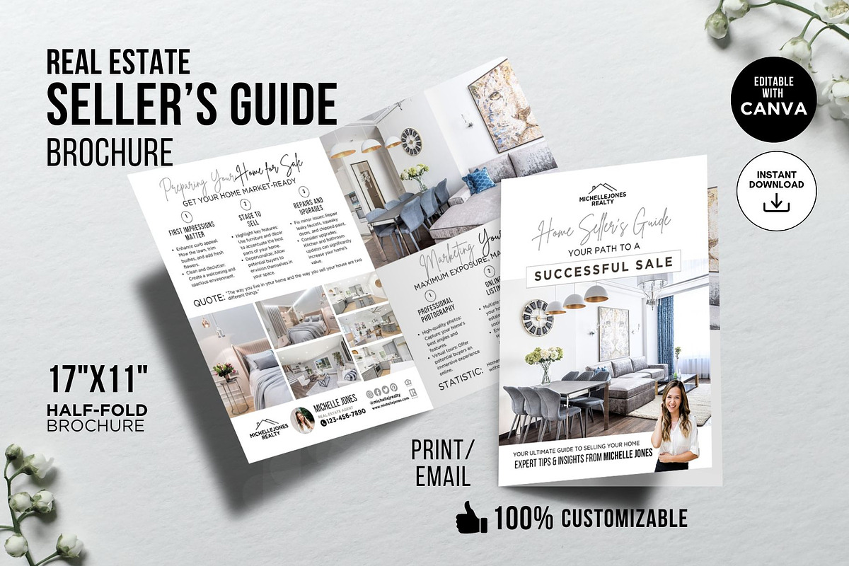Home Seller Guide Brochure, a Brochure Template by CreativeVinesStore (Photo 1 of 7)
