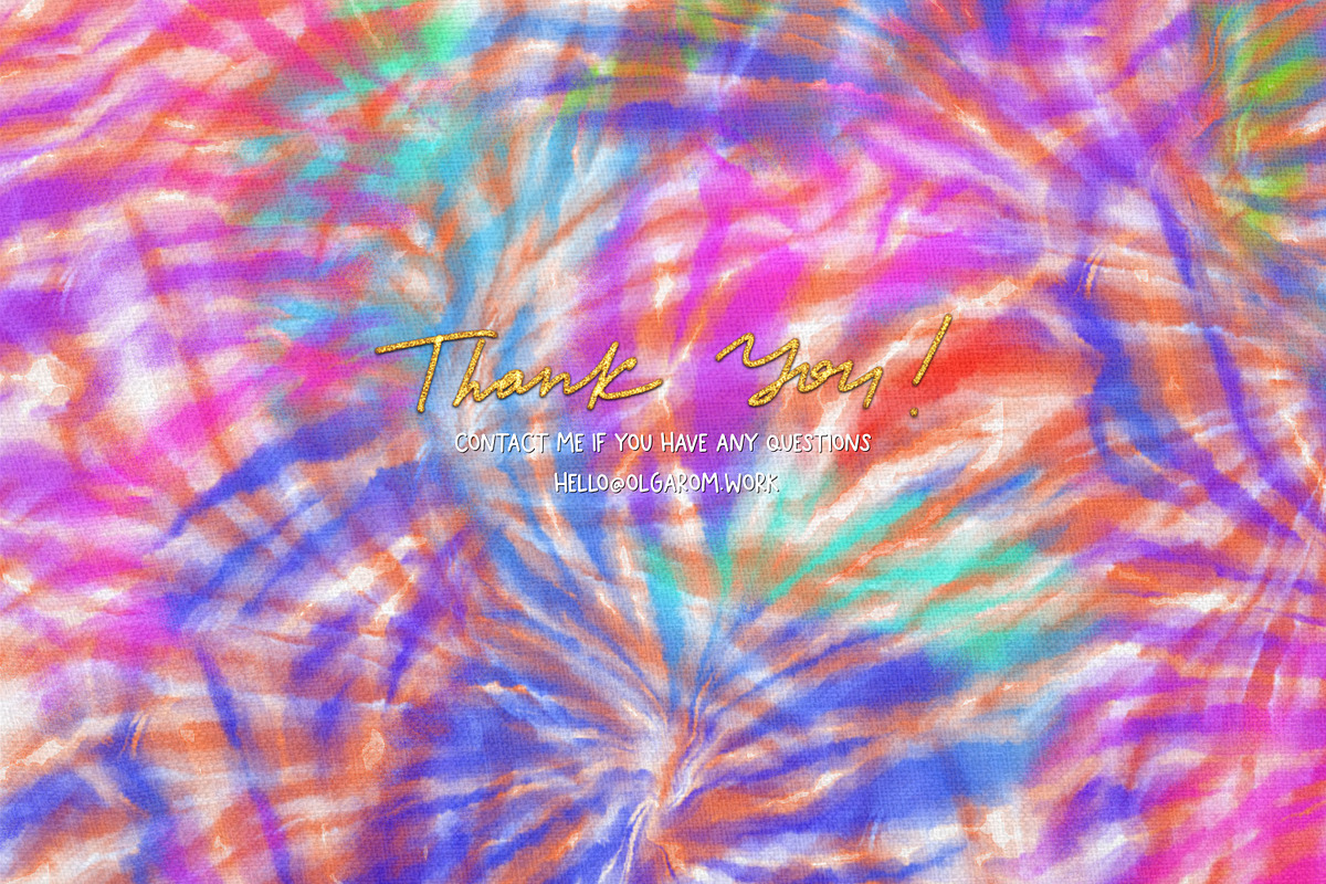 Procreate Multicolor Tie Dye Brushes, a Brush Add-On by OlgaRom (Photo 7 of 7)