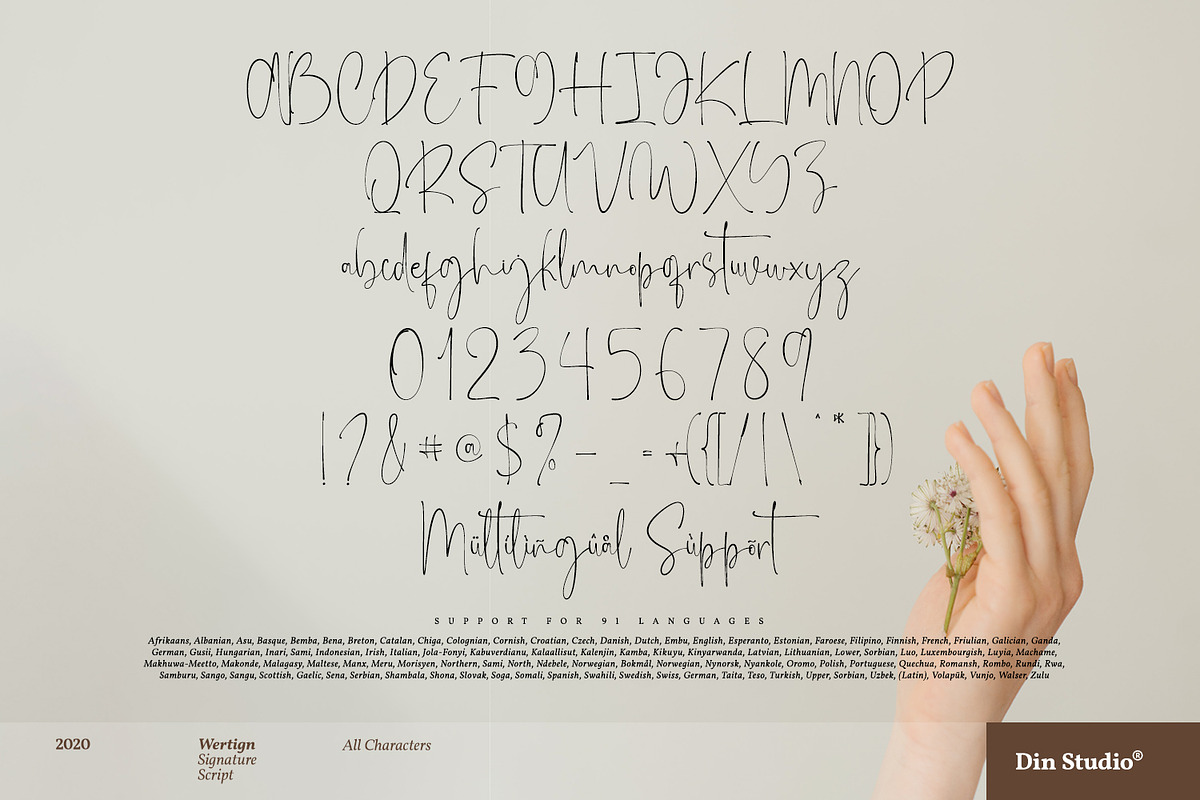 Wertign, a Symbol Font by din-studio.com (Photo 6 of 10)