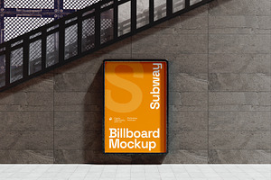 Subway Underground Signage Mockup, an Advertising Mockup by Unerispace