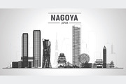 Nagoya Japan skyline, a Work Illustration by Sky and glass (Thumbnail 5 of 6)