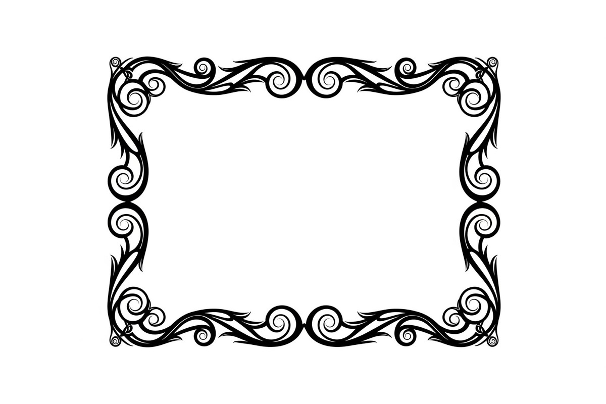 Vintage Scroll Corner Frame Bundle, an Illustration by Gfx_Store (Photo 21 of 48)