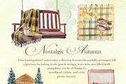 Hand Painted Nostalgic Autumn Set, a Decorative Illustration by ArtCreationsDesign (Thumbnail 7 of 17)
