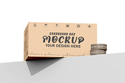 Corrugate Cardboard Shipping Box set, a Packaging Mockup by pixelmock (Thumbnail 10 of 16)
