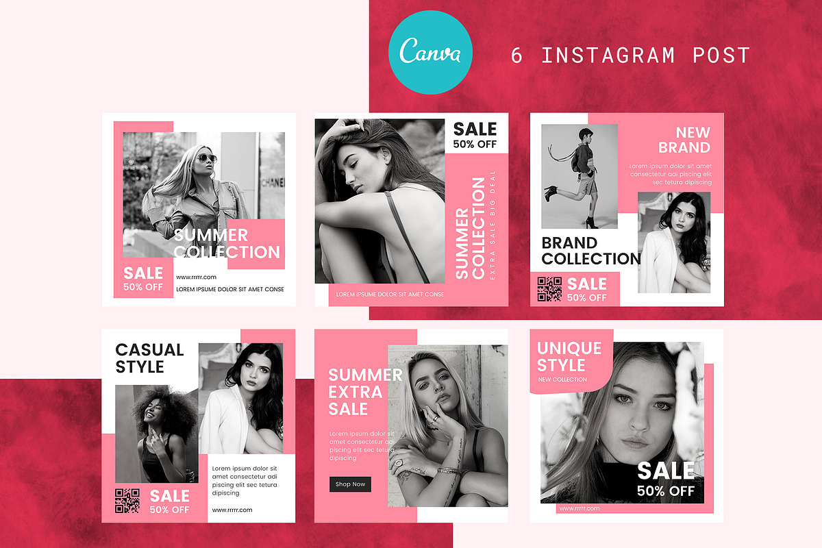 Canva Instagram Post Template Pinkan, a Social Media Template by Lythcreative (Photo 3 of 5)