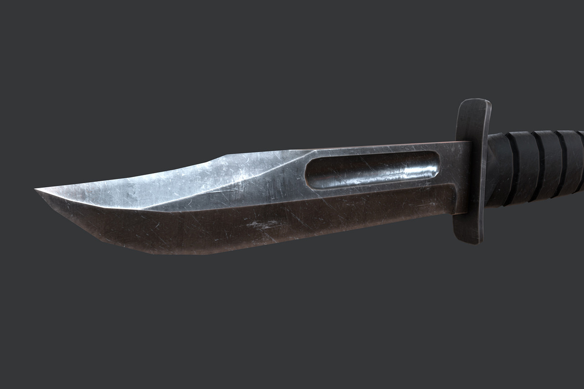 KABAR Combat Knife, an Object 3D Model by GamePoly (Photo 2 of 8)