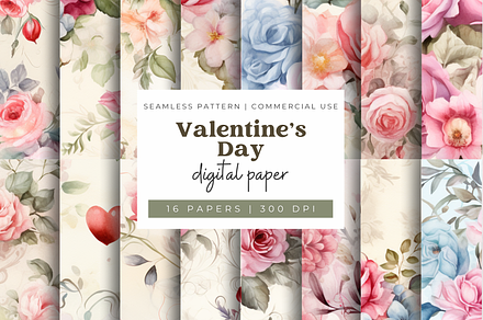 Valentine's Day Digital Paper