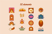 Retro Vintage Groovy Collections, an Illustration by Vesvocrea (Thumbnail 2 of 10)