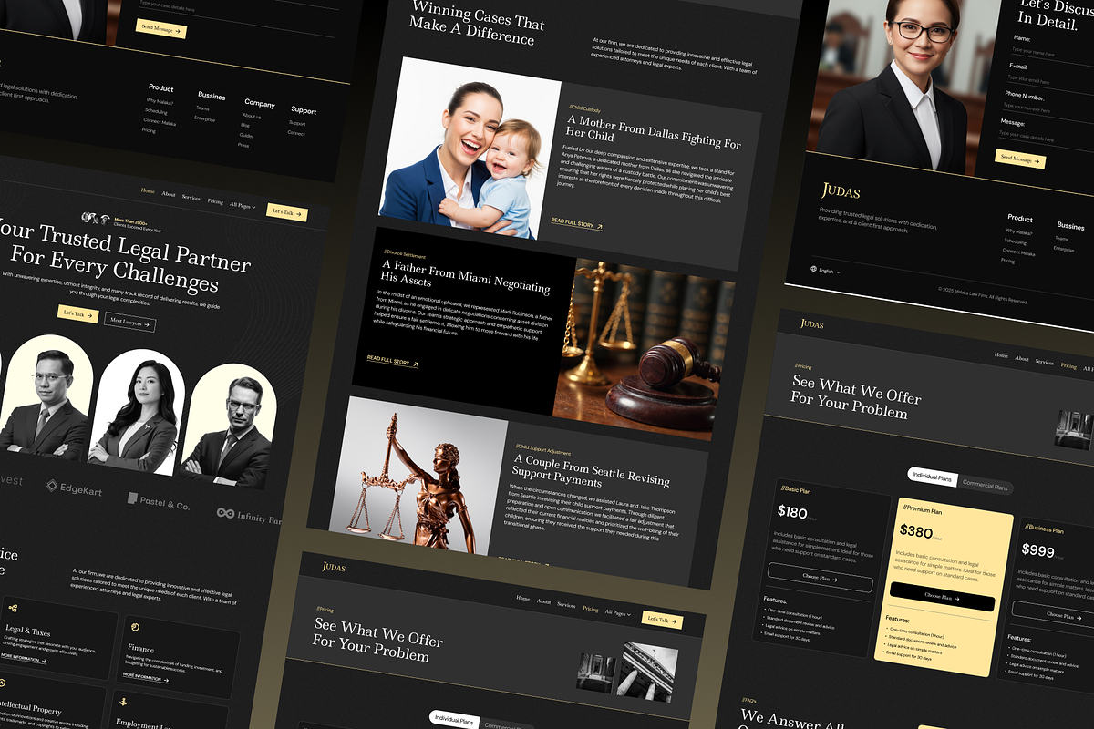 Judas - Law Firm Website, a Landing Page Template by SLAB! Design (Photo 4 of 5)