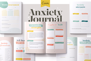 Anxiety Journal Canva & Printable