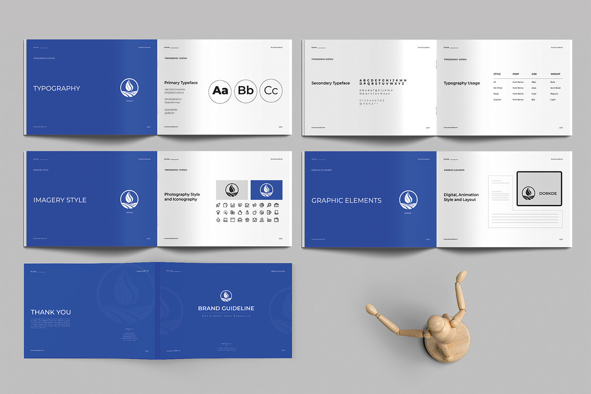 Brand Guideline Sample Layout, a Brochure Template by MightyDesign (Photo 3 of 6)